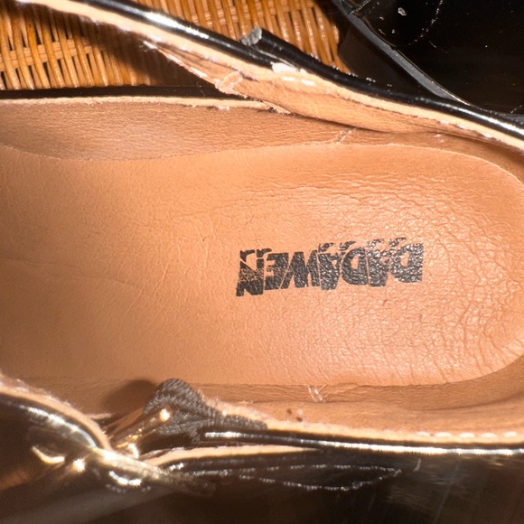 Patton, leather, Mary Jane, style wing, tip platform heels, low heels - Picture 3 of 6